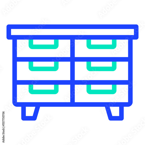 Drawers Vector Icon Design Illustration