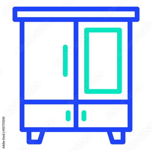 Wardrobe Vector Icon Design Illustration