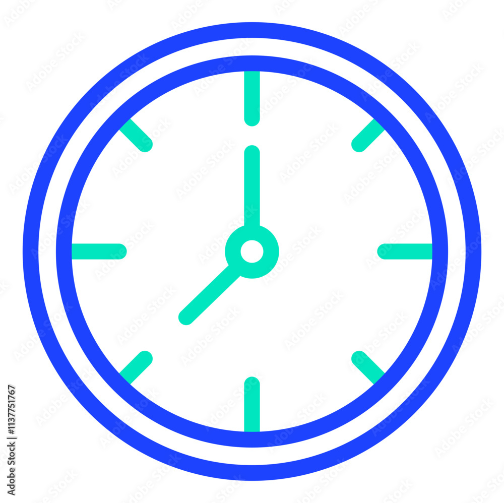 Wall Clock Vector Icon Design Illustration Wall Clock Vector Icon Design Illustration