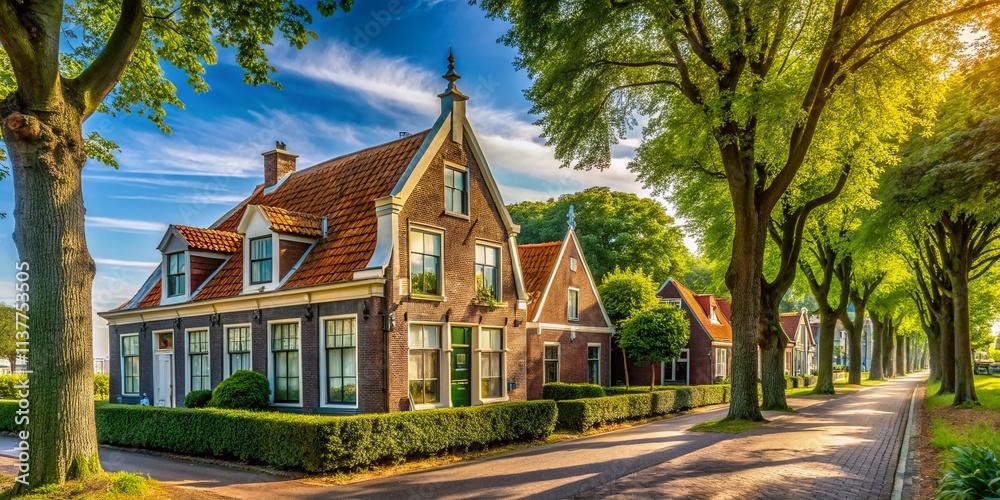 Vlissingen Netherlands, Dutch House, Roadside Trees, Scenic Photography, Travel, Landscape, Architecture, Nature Vlissingen Netherlands, Dutch House, Roadside Trees, Scenic Photography, Travel, Landscape, Architecture, Nature