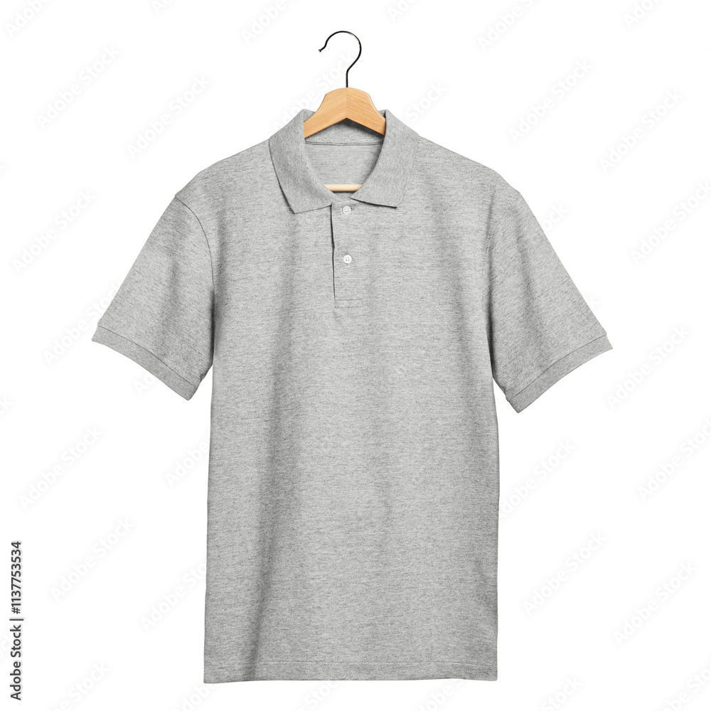 Png men's gray polo shirt mockup Png men's gray polo shirt mockup