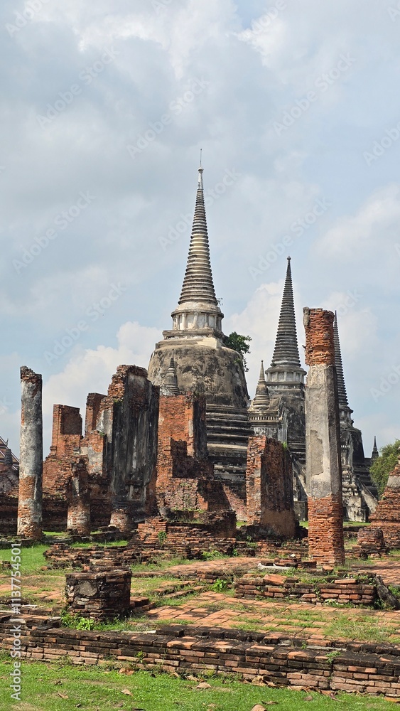 Fototapeta premium Ayutthaya ruins, thailand