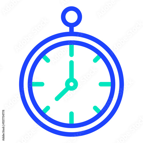 Clock Vector Icon Design Illustration