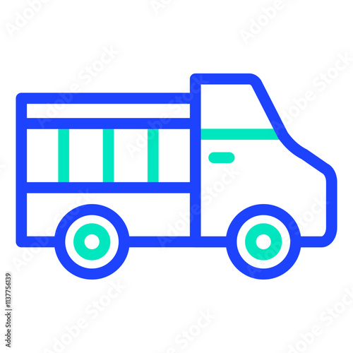 Pickup Truck Vector Icon Design Illustration