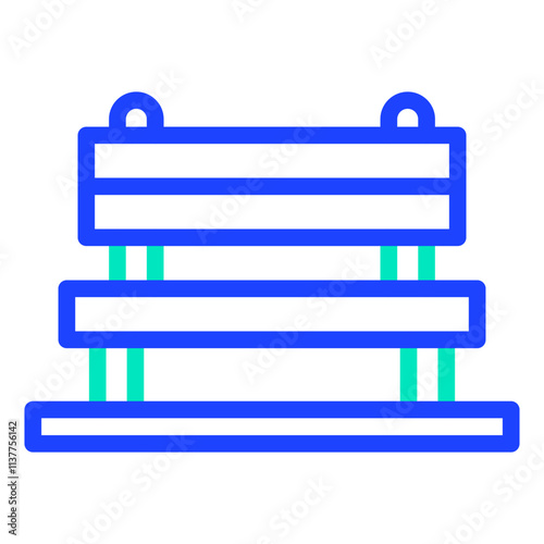 Bench Vector Icon Design Illustration