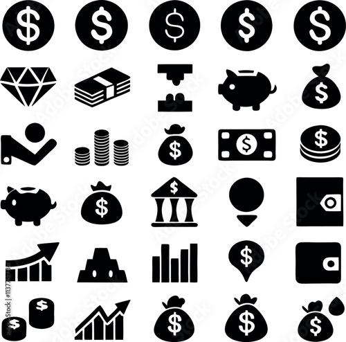 Finance Icon Set - Professional Financial Icons for Your Projects.
