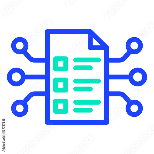 Smart Contract Vector Icon Design Illustration