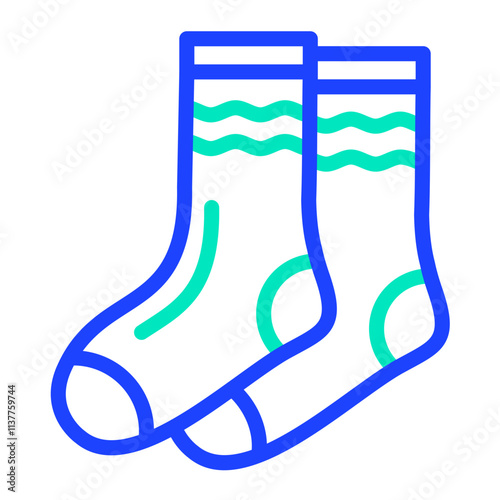 Sock Vector Icon Design Illustration