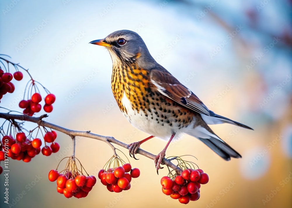 Winter Fieldfare Silhouette | Black Rowan Berries | Bird Silhouette Photography | Turdus Pilaris Winter Fieldfare Silhouette | Black Rowan Berries | Bird Silhouette Photography | Turdus Pilaris