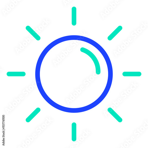 Sun Vector Icon Design Illustration