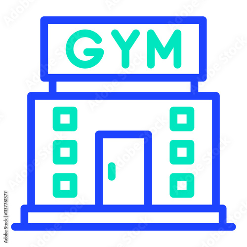 Gym Vector Icon Design Illustration photo