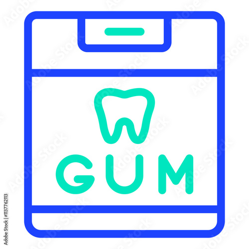 Chewing Gum Vector Icon Design Illustration