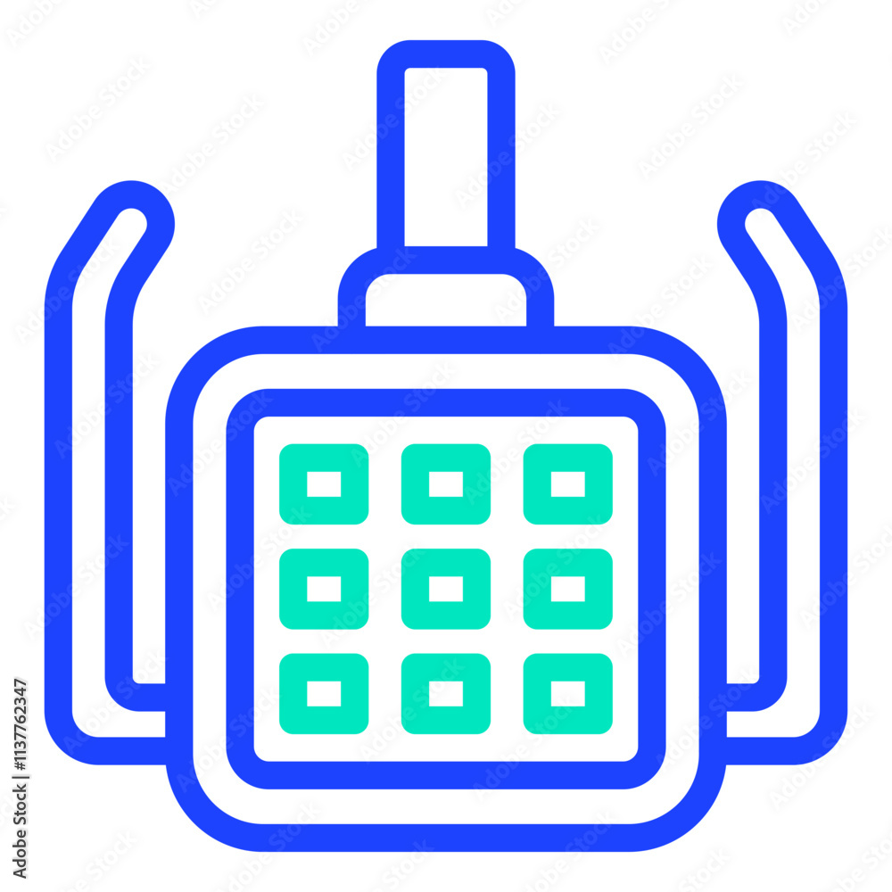 Dental Light Vector Icon Design Illustration Dental Light Vector Icon Design Illustration