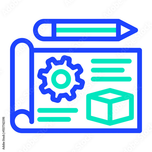 Prototype Vector Icon Design Illustration