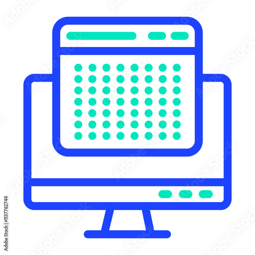 Dots Vector Icon Design Illustration