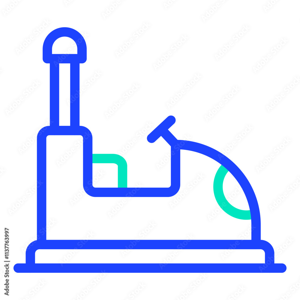 Fototapeta premium Bumper Car Vector Icon Design Illustration