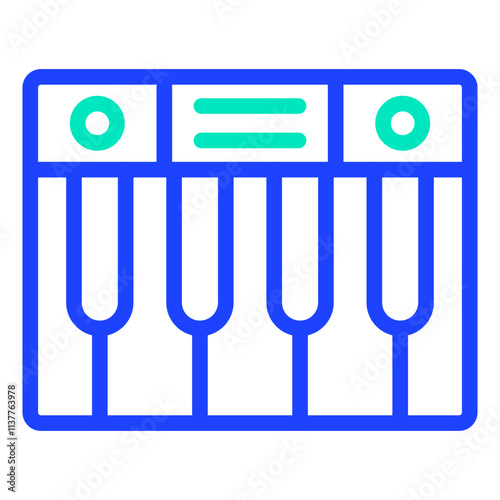 Piano Vector Icon Design Illustration