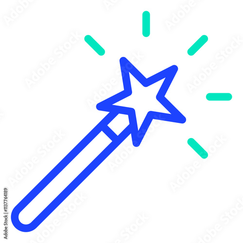 Magic Wand Vector Icon Design Illustration