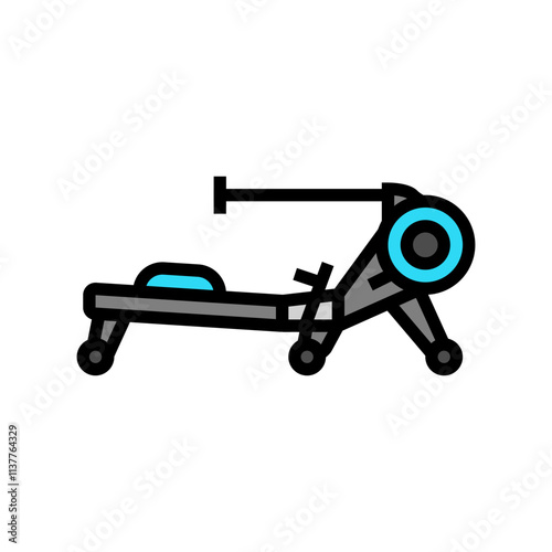 rowing machine fitness tool color icon vector. rowing machine fitness tool sign. isolated symbol illustration