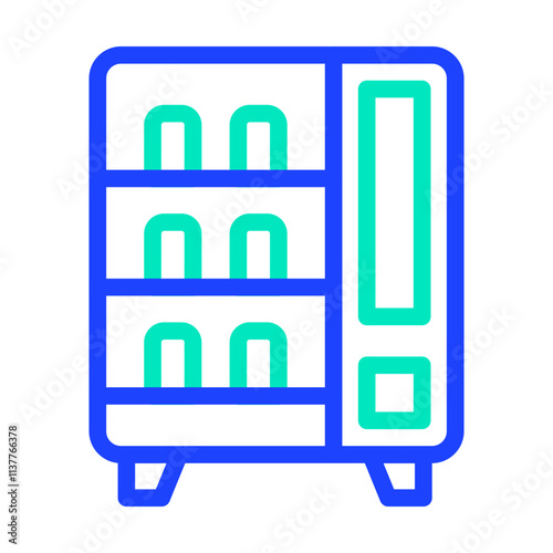 Vending Machine Vector Icon Design Illustration