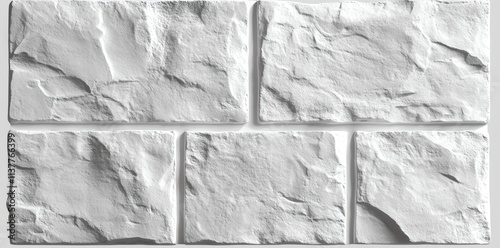 White stone wall texture with rough surface.