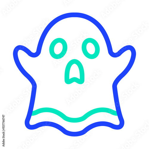 Ghost Vector Icon Design Illustration