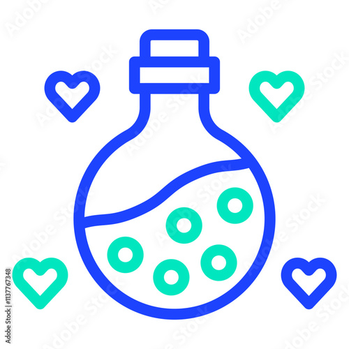 Love Potion Vector Icon Design Illustration