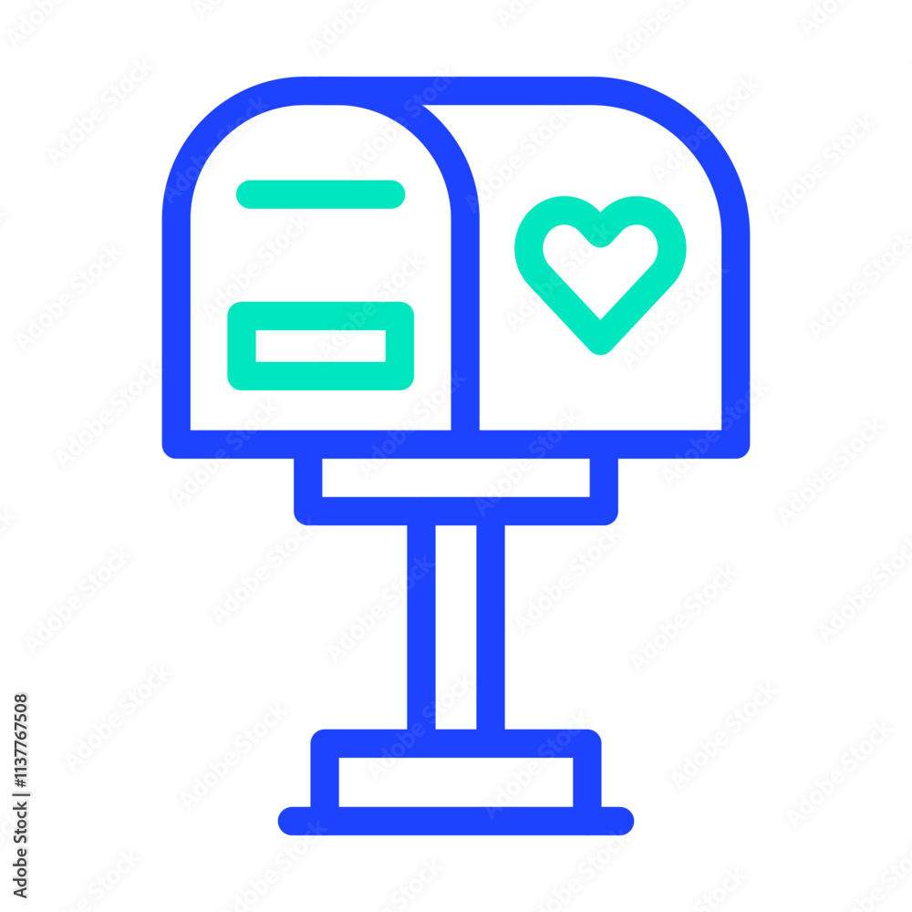 Mailbox Vector Icon Design Illustration Mailbox Vector Icon Design Illustration