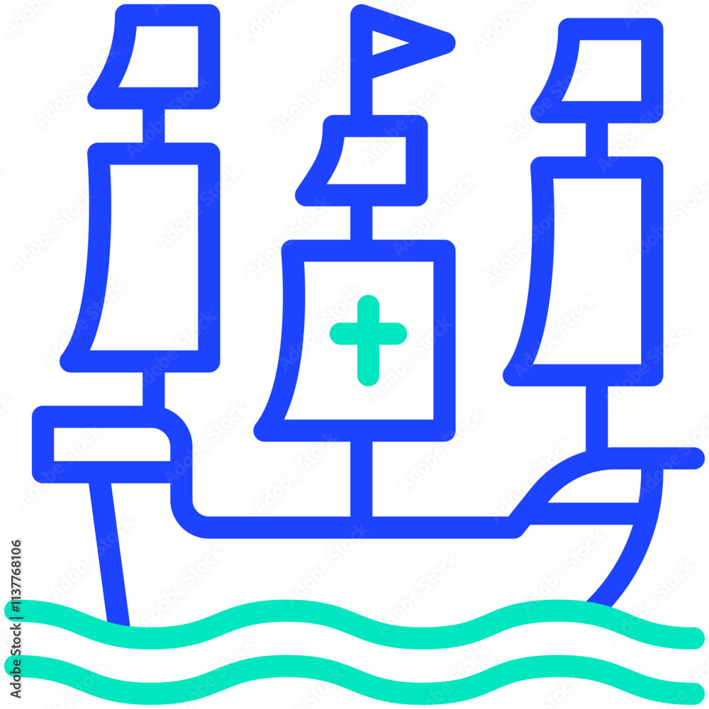 Ship Vector Icon Design Illustration Ship Vector Icon Design Illustration