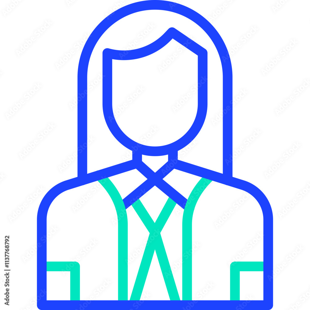Company Secertary Vector Icon Design Illustration Company Secertary Vector Icon Design Illustration