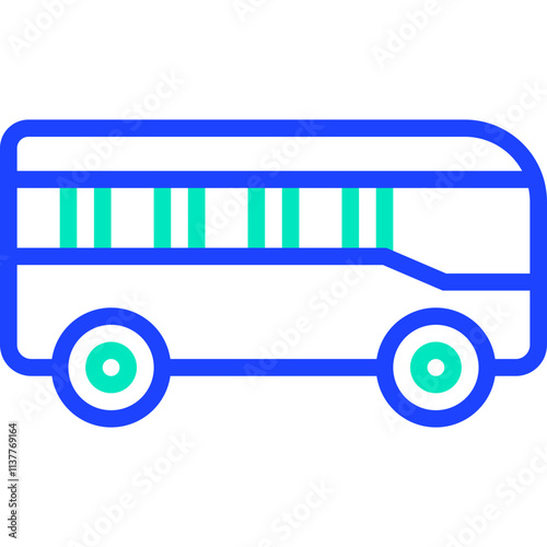 Bus Vector Icon Design Illustration