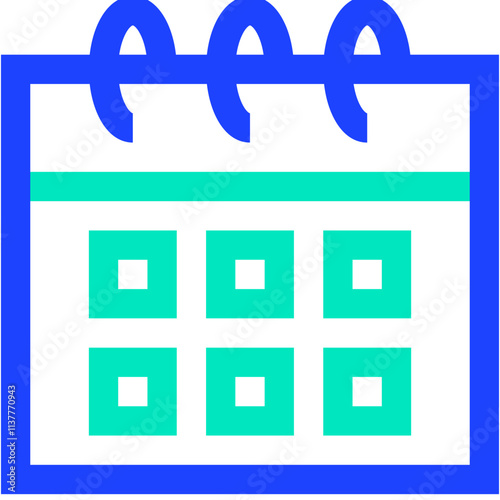 Calendar Schedule Vector Icon Design Illustration