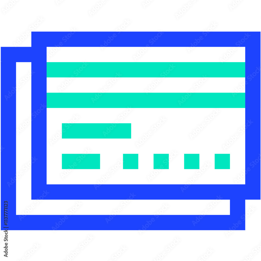 Credit Card Vector Icon Design Illustration Credit Card Vector Icon Design Illustration