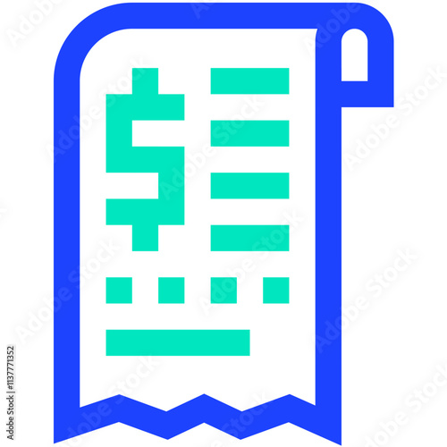 Bill Vector Icon Design Illustration