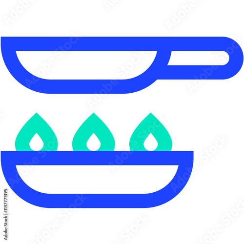 Food pan Vector Icon Design Illustration