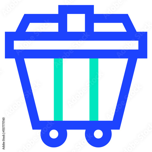 Dumpster Vector Icon Design Illustration