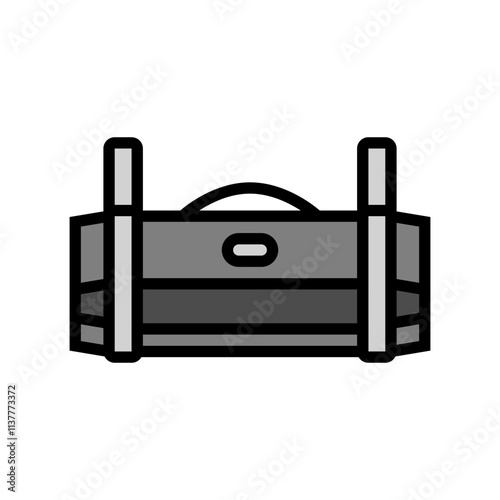 sandbag fitness tool color icon vector. sandbag fitness tool sign. isolated symbol illustration