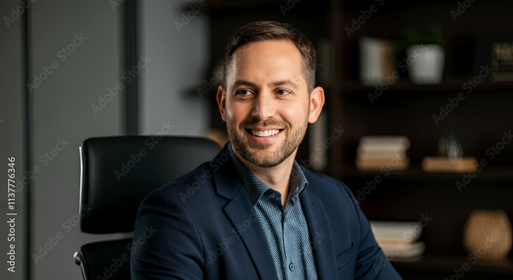 Professional and confident, this image captures a moment of leadership and vision Professional and confident, this image captures a moment of leadership and vision