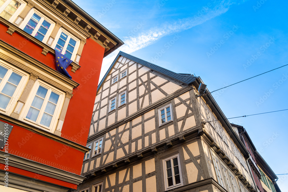 Fototapeta premium half timbered houses in Germany