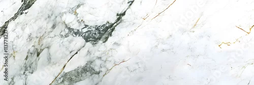 Panel kuchenny z motywem A marble-textured background in white and gold, offering a luxurious and elegant style.