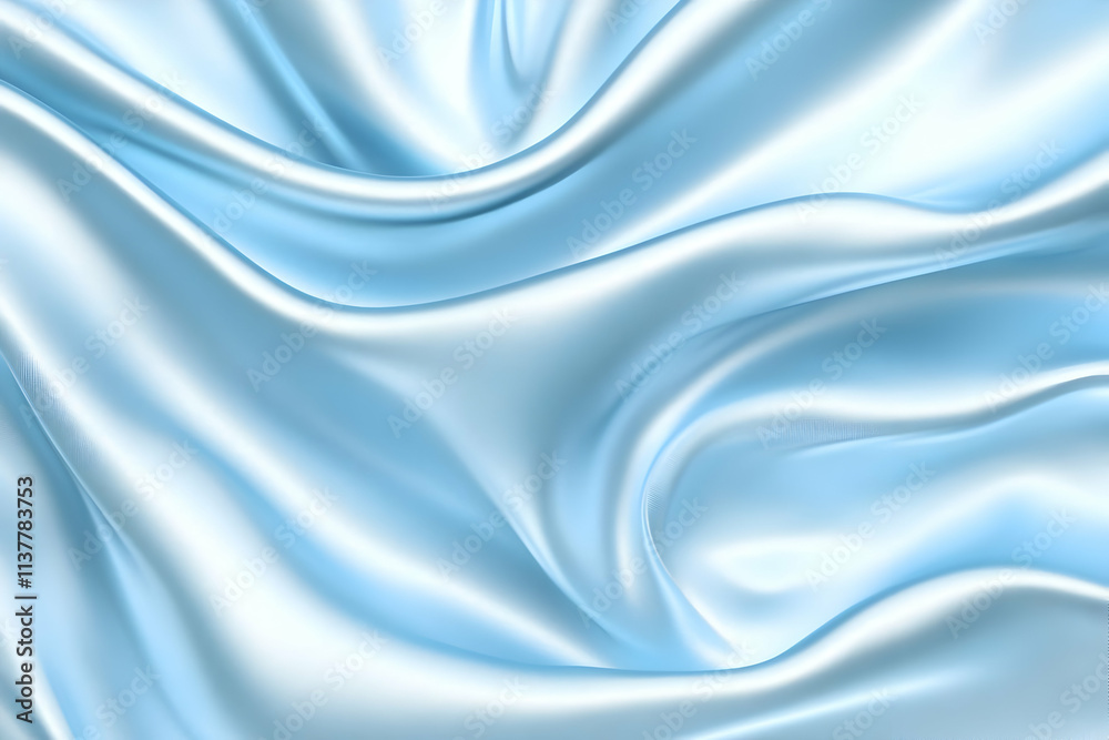 Blue Silk Fabric Abstract Background Blue Silk Fabric Abstract Background