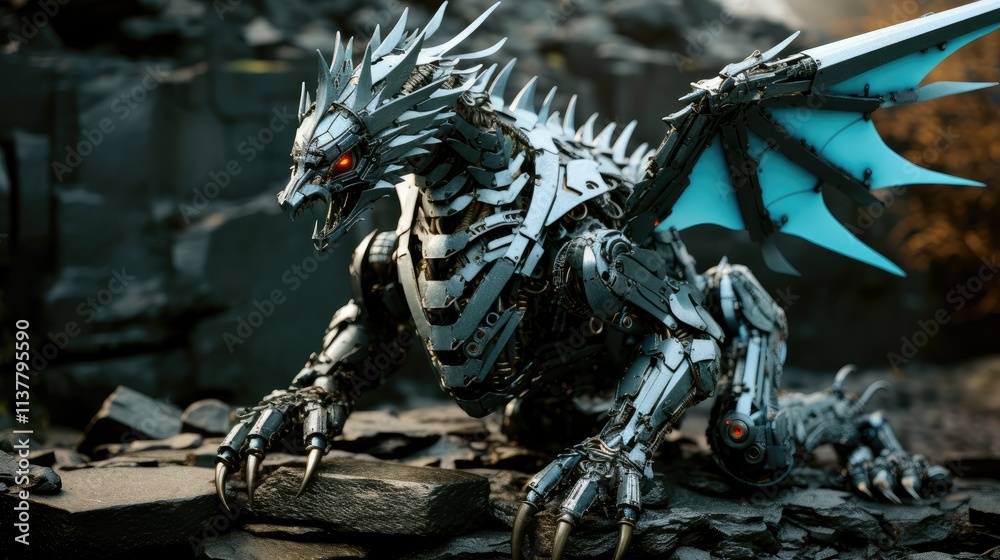 Fototapeta premium Mechanical Dragon