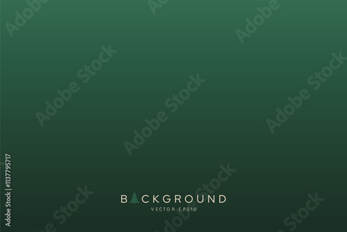 Dark gradient green Christmas background vector design