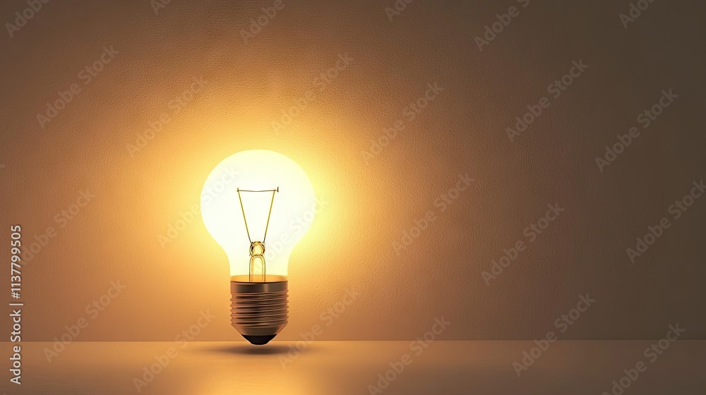 A glowing white LED bulb with a soft halo of light, isolated on a perfectly white background A glowing white LED bulb with a soft halo of light, isolated on a perfectly white background