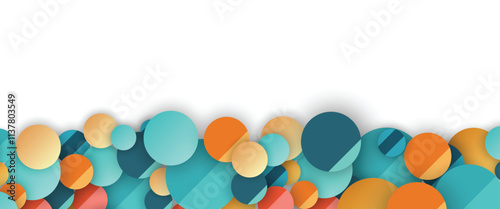 Abstract futuristic metaball, bubbles shapes science background