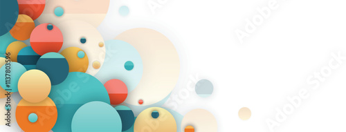 Abstract futuristic metaball, bubbles shapes science background