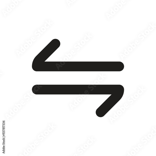 The image shows a double-headed arrow symbolizing a reversible chemical reaction or process.