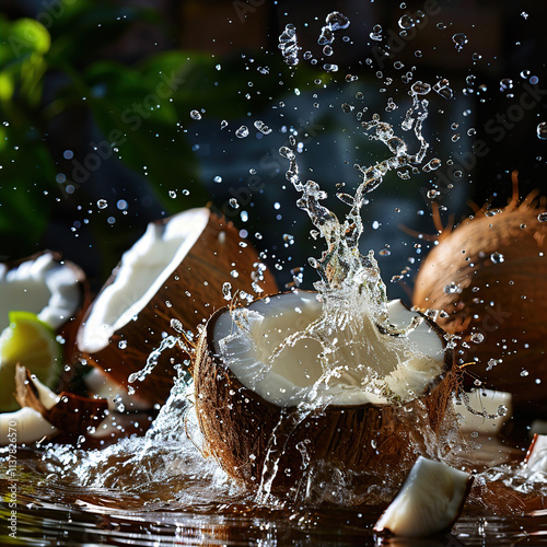 splash in the water photo