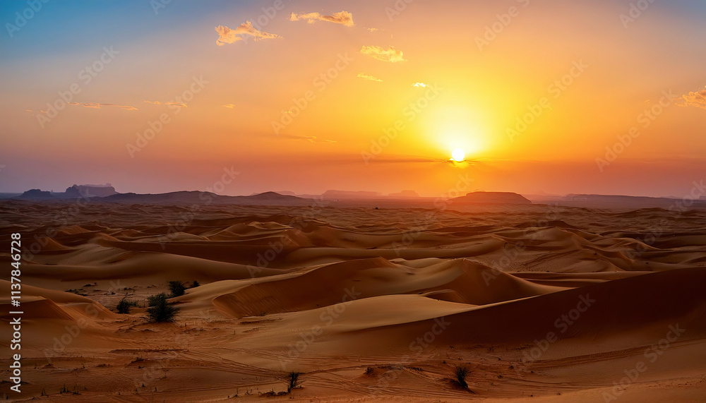 Naklejka premium desert view