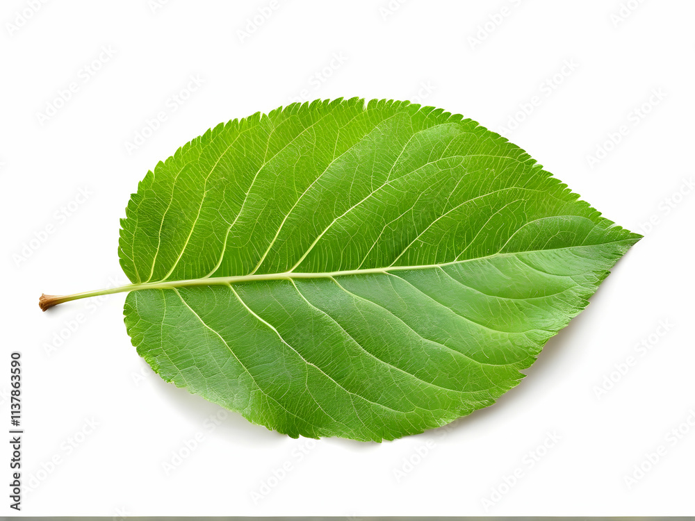 Obraz premium green leaf isolated on white